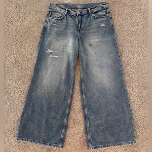 Arizona Low Rise Baggy Blue Jeans